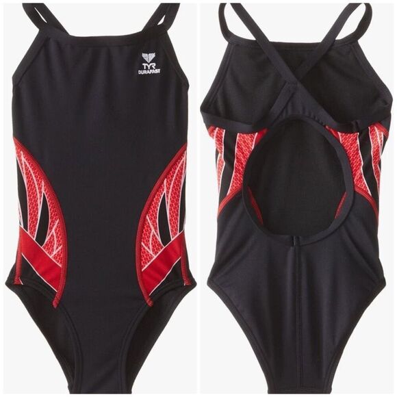TYR Phoenix Splice Diamond fit One Piece Competition Training Swimsuit size 24 7 - Picture 1 of 8